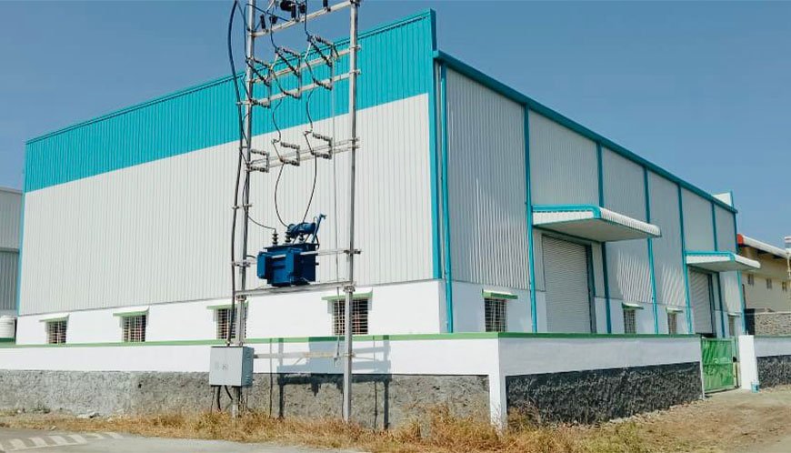 PEB steel structure manufactured by Globle Constructions Wakad