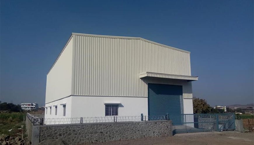 Warehouse construction project by Globle Constructions Chakan